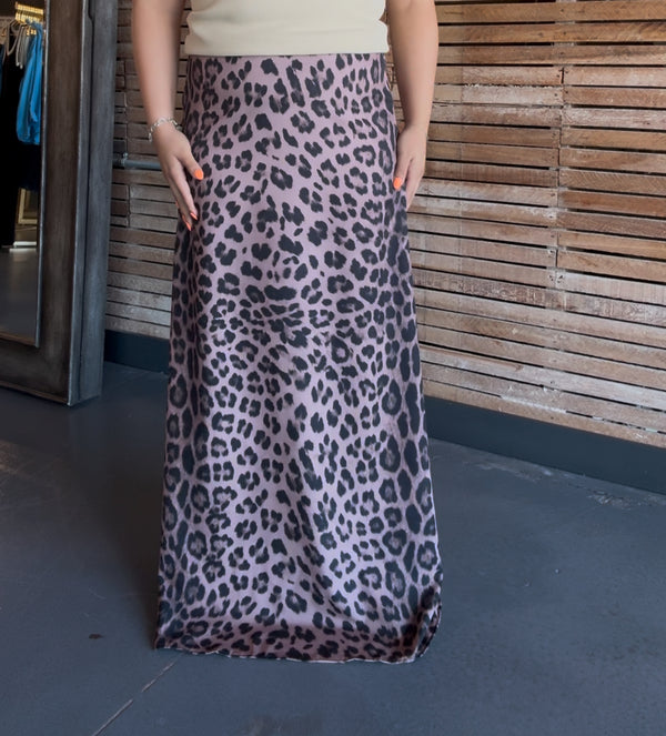 Austen Leopard Print Maxi Skirt