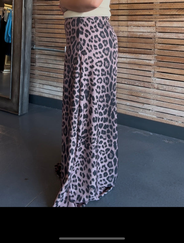 Austen Leopard Print Maxi Skirt
