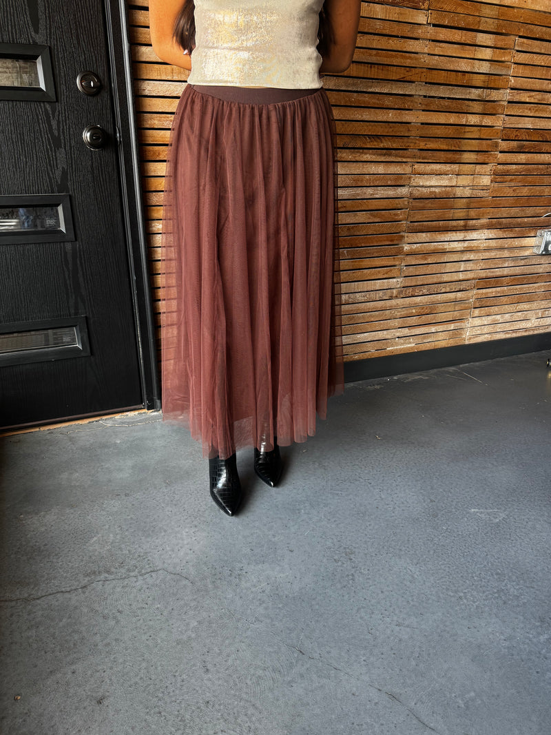 Blaise Tulle Midi Skirt
