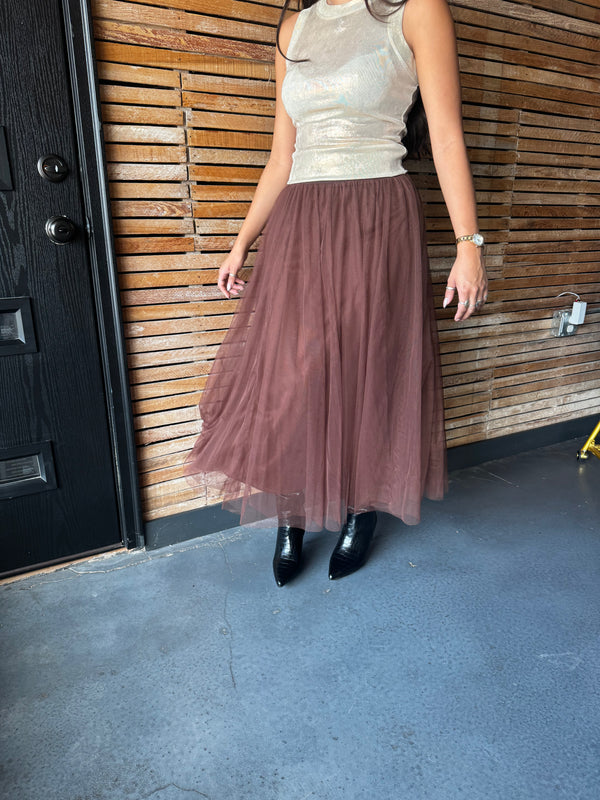 Blaise Tulle Midi Skirt