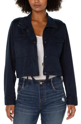 FEDERAL NAVY UTILITY CROP JACKET