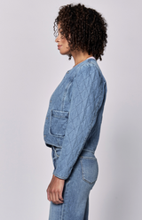 Kit Quilted Puff Sleeve Jacket