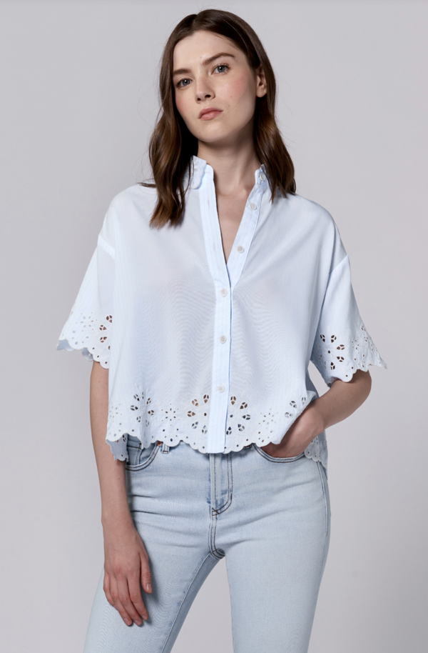 Ansel V Neck S/S Relaxed Fit Shirt