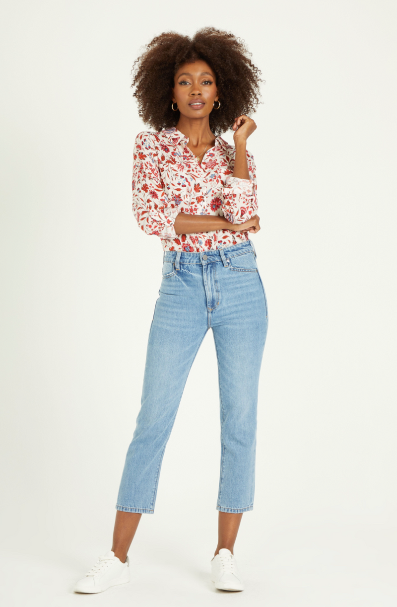 Frankie Super High Rise Straight Jeans