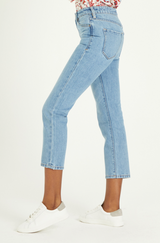 Frankie Super High Rise Straight Jeans