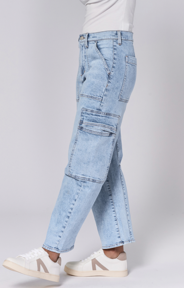 Lasso High Rise Cropped Baggy Fit Jean