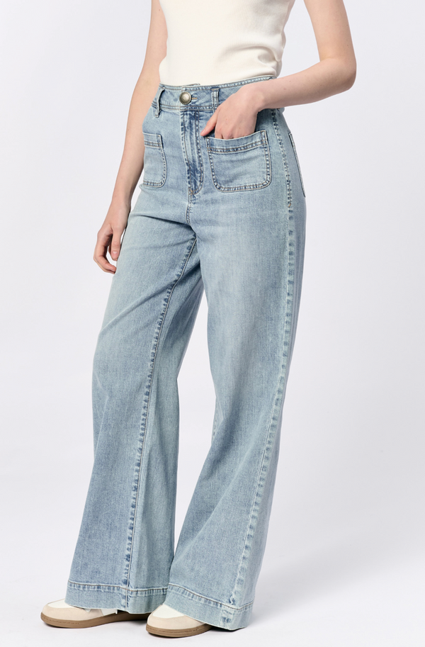Audrey Denim Wide Leg Jeans