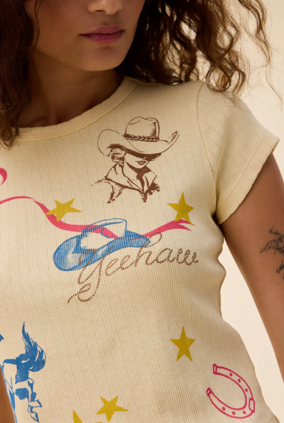 Western Flash Pointelle Tee