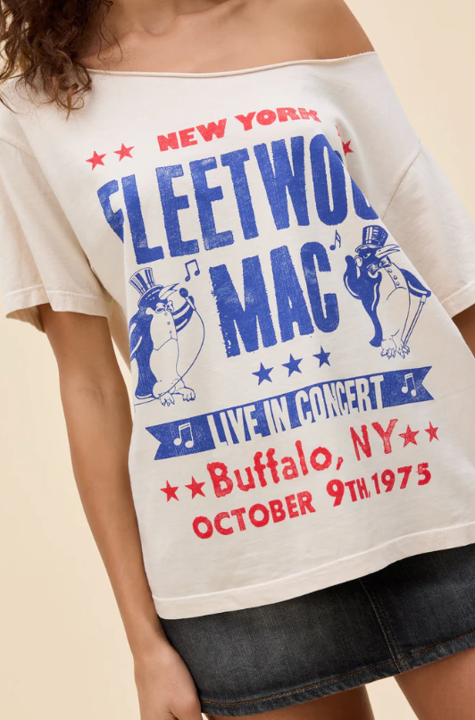 Fleetwood Mac Live In Concert Off The Shoulder Tee