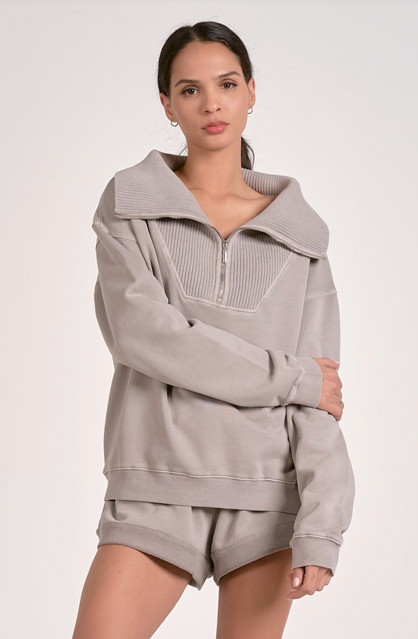 Arielle Quater Zip Top
