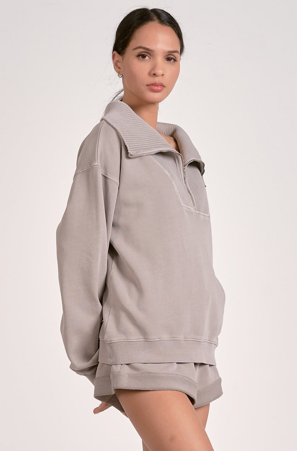 Arielle Quater Zip Top