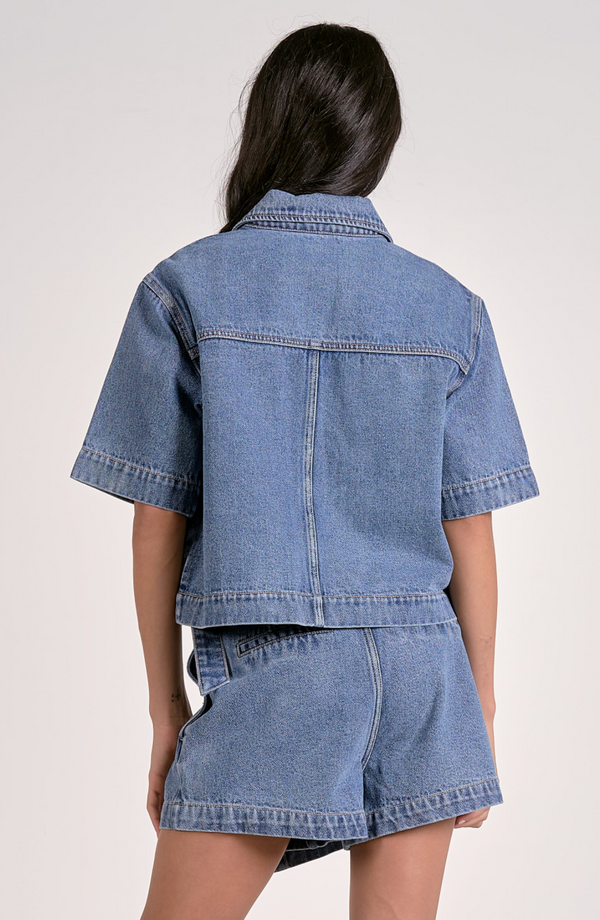 Abrie Denim Top