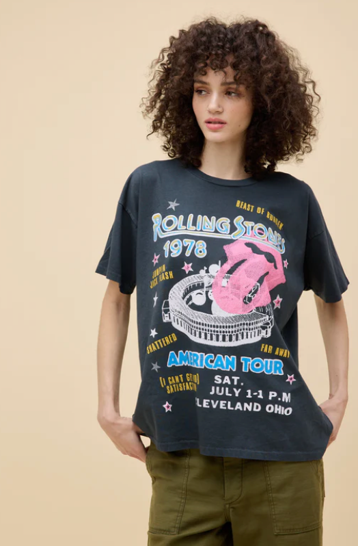 Rolling Stones 1978 American Tour Merch Tee