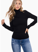 Margaret Ribbed Turtleneck Top