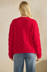 Sweetheart Bow Knit Cardigan