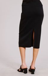 Scuba Pencil Midi Skirt