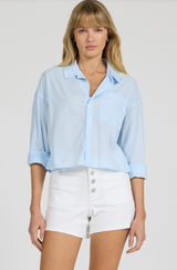 Adrianna Cropped Button Up