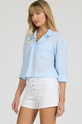Adrianna Cropped Button Up