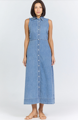 Luella Denim Maxi Dress