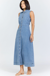 Luella Denim Maxi Dress
