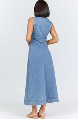 Luella Denim Maxi Dress