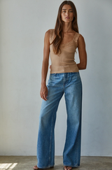 Fleur Ribbed Tank Top