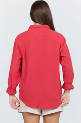 Gaia Poplin Button Down