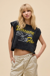Nowhere Fasted Cropped Muscle Tank