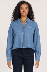 Adrianna Cropped Button Up
